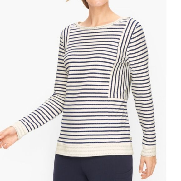 T by Talbots Mixed Stripe Pullover - Picture 1 of 8